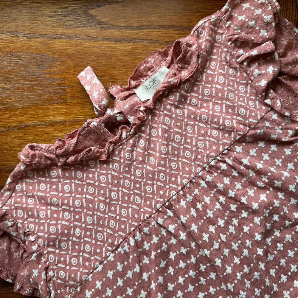 LOFT Women's Petite Pink Top
